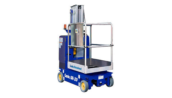 Scissor lift vertical mast lift gr 20 for hire
