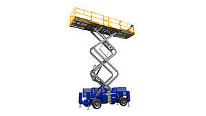 Rent scissor lift gs 4390 rt super platform