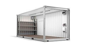 lagercontainer ansicht seitlich vorne